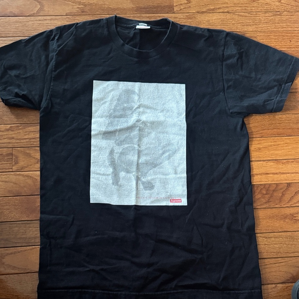Supreme Black Tee with Gray Graphic